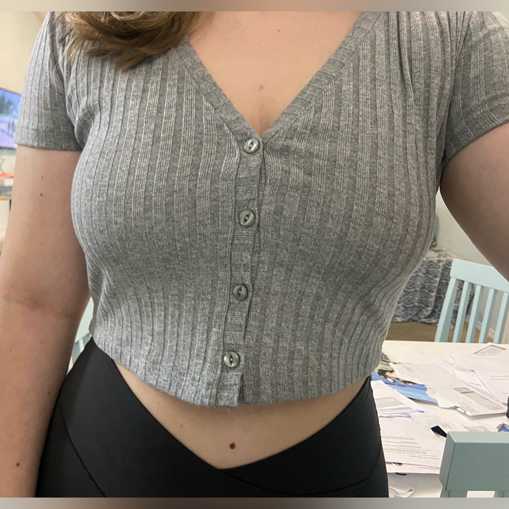 Francesca’s Grey Top